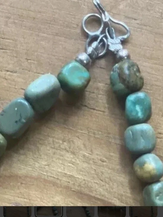 Turquoise Green Beaded Necklace - Women Jewelry - Picture 4 of 4